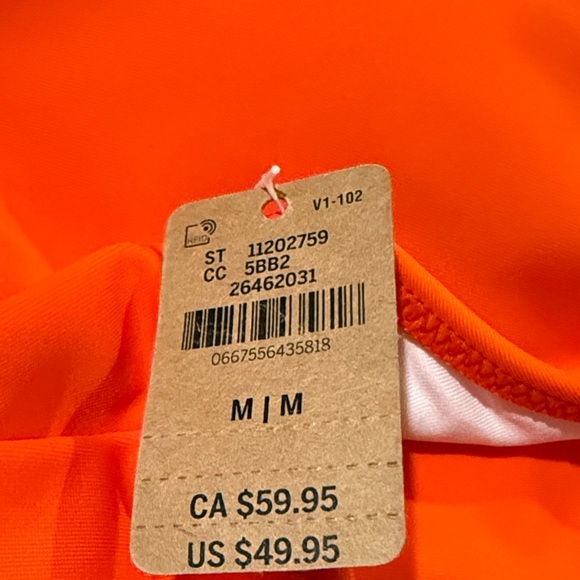 PINK Victoria's Secret Vibrant Orange One-Piece Swimsuit NWT - Picture 10 of 10